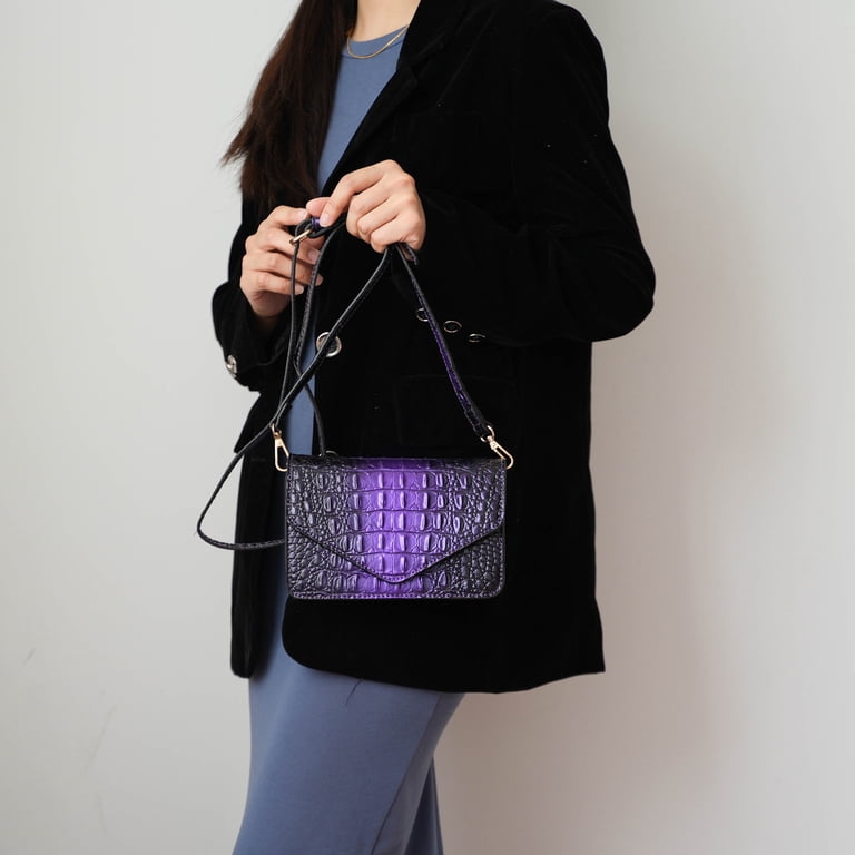 MKF Collection Vanta Women's Crossbody Bag Croco Vegan Leather