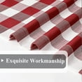 thumbnail image 4 of Red Buffalo Plaid Window Curtain Panel Pairs 63 Inch Long, Gingham Check Geometric Rod Pocket Window Treatment, Rustic Farmhouse Style Drapes for Bedroom & Living Room, 2 Panels, 27"x63", Red/White, 4 of 6