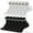 3Black+3White, variant on 6-Pack Quarter Socks For Men & Women, Striped Crew Socks For Women Arch Compression Running Socks Soft Mens Ankle Socks