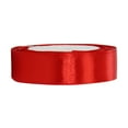 thumbnail image 6 of \(25 Yards/Roll\) Silk Satin Ribbons Gift Wrapping Decoration Christmas Ribbons DIY Handmade Supplies Ribbon 6/10/15/20/25/40/50mm Big red 1cm, 6 of 9