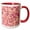 Red/White, variant on 3drose, Abstract Geometric Pattern Background - Colorful Vector Design, 11oz Two-tone Red Mug