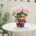 thumbnail image 4 of Abstract Color Face Plants Pots Ornament, Unique Head Planter With Sculptural Art Home Decoration For Indoor Outdoor Garden, 4 of 5