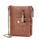 thumbnail image 1 of Monedero corto retro con doble cremallera para hombre, monedero con múltiples tarjetas, 1 of 6