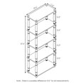 thumbnail image 2 of Shelf Furinno Turn-Tube, 5 niveles, multiusos, espresso, color negro, 2 of 5