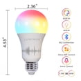 thumbnail image 5 of LUMIMAN Smart Light Bulbs, A19 E26 Wifi Light Bulbs, LED Color Changing Light Bulb Compatible with Alexa, Google Assitant and Siri, 60W 800LM (6 Pack), 5 of 9