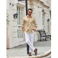 thumbnail image 6 of COOFANDY Mens Casual Shirt Long Sleeve Button Down Untucked Shirts Dress Shirt, 6 of 6