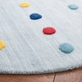 thumbnail image 3 of SAFAVIEH Kids Polka Dots Stripes Area Rug, Grey, 5' x 5' Round, 3 of 7