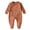 Brown, variant on BOBOGOJP 100% Organic Cotton Soft 0-6 Months Unisex Footless Newborn Baby Sleepers Pajamas Romper Boys Girls Long Sleeve Multicolour for Size 1-3 Months