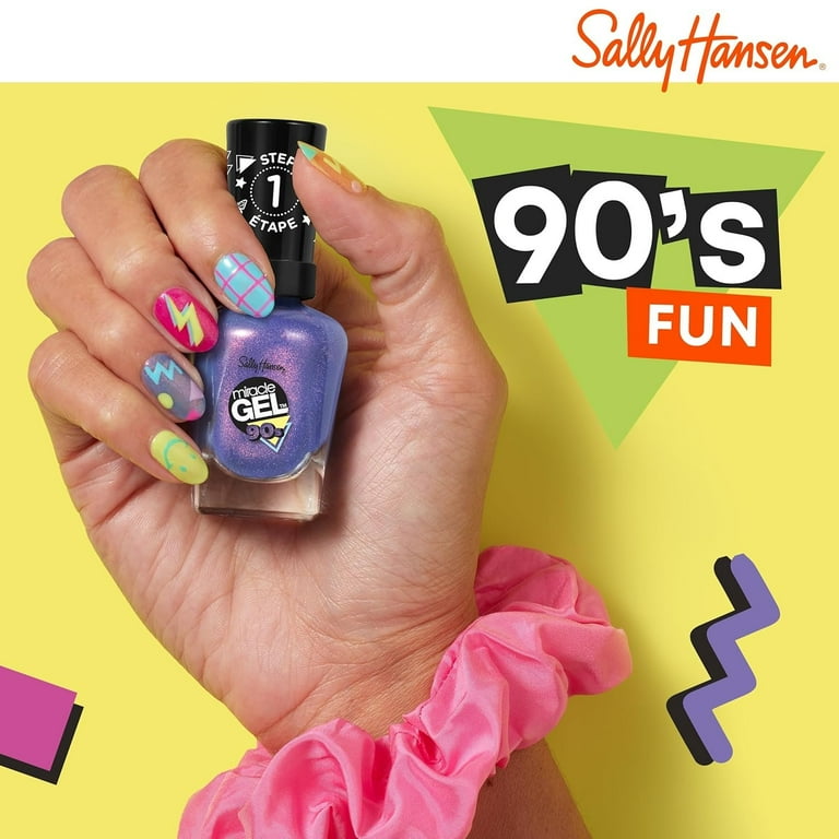 Sally Hansen Miracle Gel 90s - 888 Frosted Tips , 0.5 oz Nail