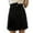 Black, variant on Women'S High Waist Asymmetrical Denim Culotte Skirt Elegant Summer Casual Fashion A-Line Button Shorts