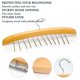 thumbnail image 4 of Percha de madera Luxtrada para corbatas y cinturones, organizador horizontal con 24 ganchos para corbatas, bufandas y camisolas (madera), 4 of 7
