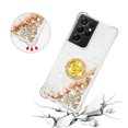 thumbnail image 5 of Funda para Samsung Galaxy S21 Ultra 5G con Brillo Líquido Flotante, Purpurina, Parachoques y Anillo Giratorio Soporte, 5 of 5