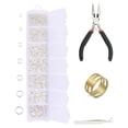 thumbnail image 1 of AMLESO 1173pcs 3-10mm Open Jump s Kits Jewellery Making with Plier Necklace Repair, 1 of 8