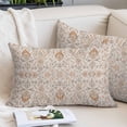 thumbnail image 2 of Vintage Boho Pillow Covers 16"x24", Retro Southwestern Ethnic Mexican Floral Soft Brushed Microfiber Breathable Throw Pillow Covers, Pillowcase with Zipper for Couch Sofa Bedroom Living Room, 2 of 9