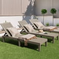 thumbnail image 5 of Homall 2 Pieces Patio Lounge Chair Outdoor Adjustable Chaise Lounge Chair,Light Brown, 5 of 7