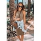 thumbnail image 3 of Vestido PRETTYGARDEN 2025 Midi Ajustado sin Mangas Café Talla L, 3 of 4