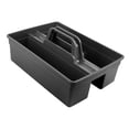 thumbnail image 4 of Cesta para herramientas de limpieza, cubo portátil, caja de almacenamiento para mayoría de los carros de limpieza y mantenimiento de lavanderías. Gris, 4 of 8