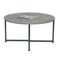 thumbnail image 4 of Household Essentials Round Coffee Table, Faux Slate, 4 of 4