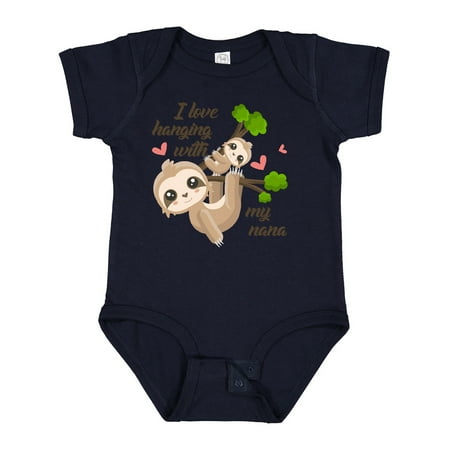 

Inktastic Hanging with My Nana Gift Baby Boy or Baby Girl Bodysuit