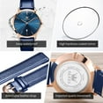 thumbnail image 5 of OLEVS Watches for Men Minimalist Ultra Thin Fashion Casual Analog Quartz Date Watch Waterproof Slim Simple Big Face Dress Mens Wrist Watches with Retro Leather Band for Men Reloj para Hombre, 5 of 11