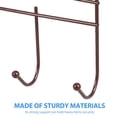 thumbnail image 3 of Worgeous Over The Door Hook Metal Door Hanger Over Door Key Hook Bedroom Door 7-Hook Over Door Rack, 3 of 8