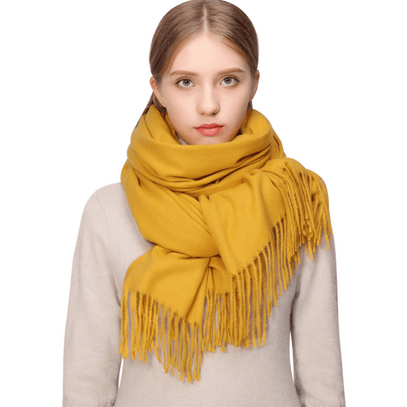 RIIQIICHY Winter Women Scarf Pashmina Shawls for Wedding Wraps for Evening Dresses Large Soft Warm Scarves