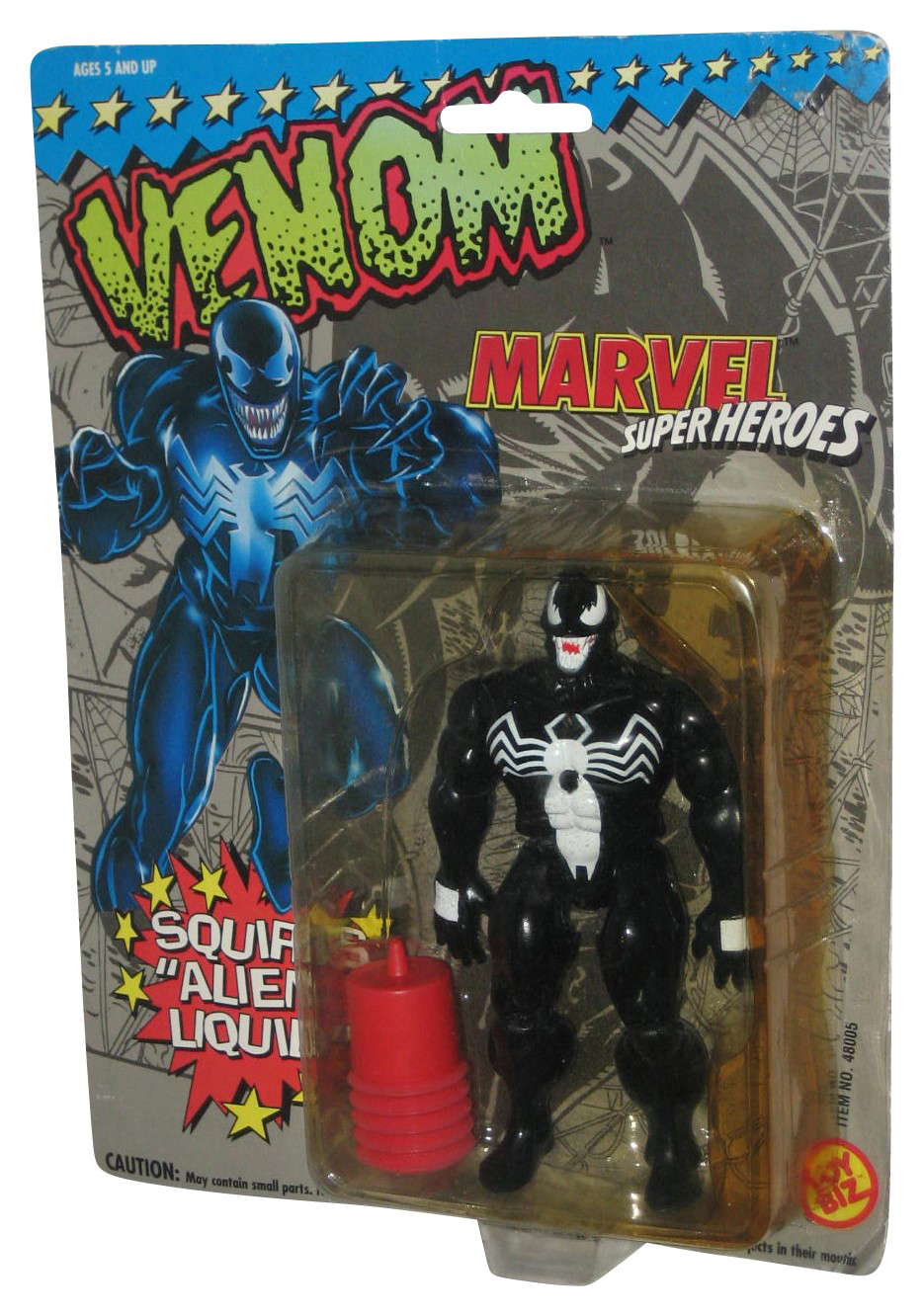 Marvel Super Heroes SpiderMan (1993) Toy Biz Venom Squirts Alien Liquid Figure