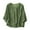 Green, variant on Uaswgudfs ​Trendy Summer Tops: Relaxed Button-Front Women Blouse with Ruffled Collar & Casual Cotton-Linen Short Sleeve Breathable Comfort