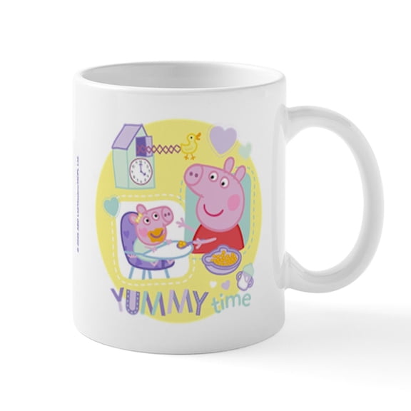 CafePress - Peppa Pig: Yummy Time - 11 oz Ceramic Mug - Novelty Coffee Tea Cup