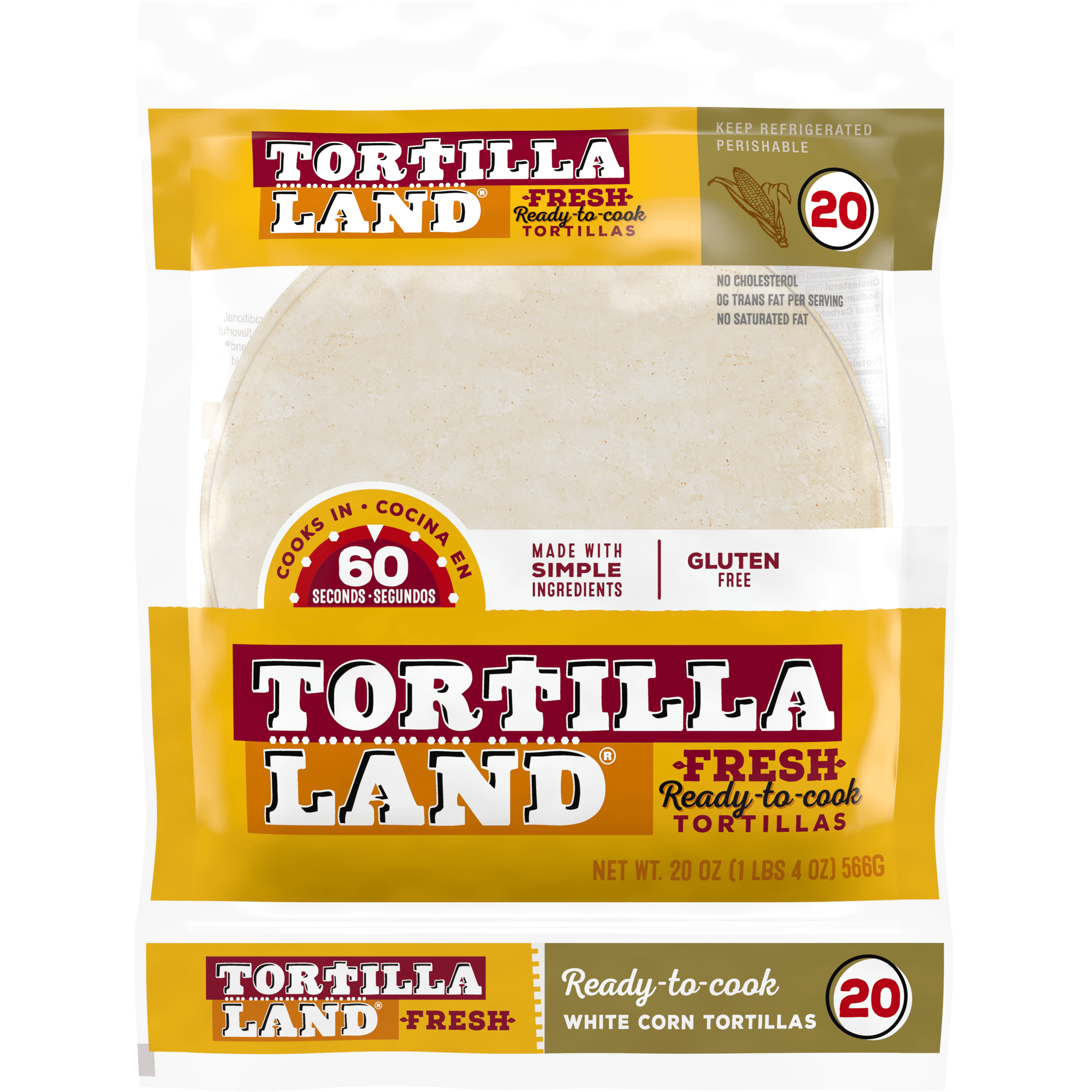 Tortillaland Tld Uncooked Corn Tortilla 20 Count Walmart Inventory
