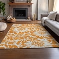thumbnail image 6 of Addison Rugs Mayfield Washable Transitional Floral Orange Rectangle Rug, 5' x 7'6", 6 of 6