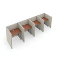 thumbnail image 2 of OFM RiZe 1 x 4 Privacy Workstation Unit in Beige and Maple, 2 of 2