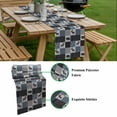 thumbnail image 5 of Blue Cabin Check Table Runner - 70 Inch Long, Kitchen Dining Table Runner Dresser Scarves, Rustic Bear Elk Farmhouse Buffalo Plaid Farmhouse Decor for Coffee Tables Wedding Party Banquet, 5 of 8