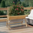 thumbnail image 3 of WildBreak Wooden Raised Garden Bed with Legs, with Trellis, 51.18*29.52*54.5 inch, Oak, 3 of 7