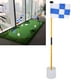 Herwey Golf Putting Green Amovible Flagpole Set Accessoire de Pratique avec Bleu Blanc Grille Drapeau – image 4 sur 6