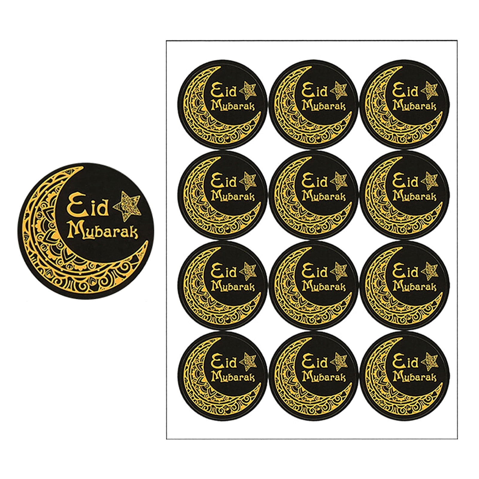 Eid mubarak printable labels