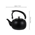 thumbnail image 2 of NUOLUX Elegant Stove Top Kettle in Black Stainless Steel for Tea Lovers 1Pcs, 2 of 8