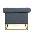 thumbnail image 5 of Chic Home Gloria Accent Club Chair Button Tufted Linen-Textured Plush Cushion, 5 of 7