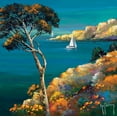 thumbnail image 2 of Keiflin, Roger 12x12 White Modern Wood Framed Museum Art Print Titled - Dans la baie, 2 of 4