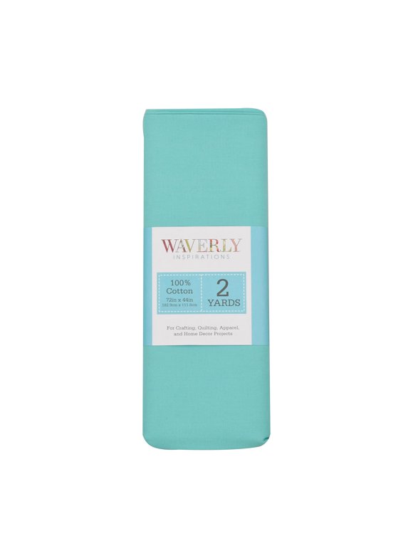 Waverly Inspirations 44" x 2 Yards 100% Cotton Precut Solid Grotto Print Sewing & Crafting Fabric, 1 Each