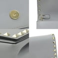 thumbnail image 4 of Pre-Owned Valentino Garavani Rockstud Shoulder Bag in Leather and Metal, Light Gray Gold,..., 4 of 5