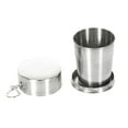 thumbnail image 1 of Copa de boca de acero inoxidable, copa de agua plegable para viajes al aire libre, copa telescópica portátil, copa de vino de Metal Wmkox8yii jkg6120, 1 of 9