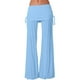 thumbnail image 1 of WILLBEST Pantalones Casuales para Mujer, Pantalones Deportivos de Pierna Ancha de Color Liso para Mujer con Cinturón, Ropa de Baile de Tiro Medio para Mayor Comodidad y Estilo. Chica, 1 of 4