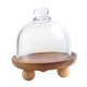 thumbnail image 5 of Soporte de madera para pasteles con tapa, plato redondo reutilizable, bandeja para servir, soporte para cupcakes. 135 cm x 12 cm, 5 of 9