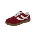 thumbnail image 2 of Womens Walking Shoes, Womens Tennis Shoes, Walking Shoes Women, Women Classic Retro Casual Lifestyle Sneakers Tennis Shoe Comfort Walking Footwear Lightweight Anti Slip Trainers, Red 8.5, 2 of 9