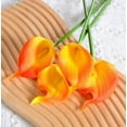 thumbnail image 1 of 15 lirios de cala artificiales - flores de cala en miniatura, adecuadas for ramos de novia y decoración del hogar., 1 of 2
