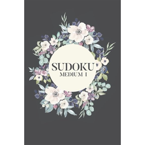 Pre-Owned Sudoku MEDIUM I: 100 Medium Sudoku Puzzles, 6x9 Travel Size, Great for Beginners, Perfect Gift for Get Well Soon, Post Surgery Activity