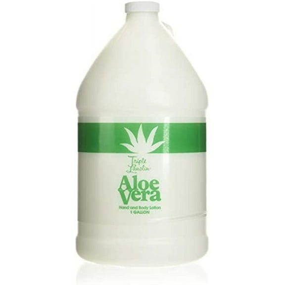 TRIPLE LANOLIN Aloe Vera Lotion,1 Gallon