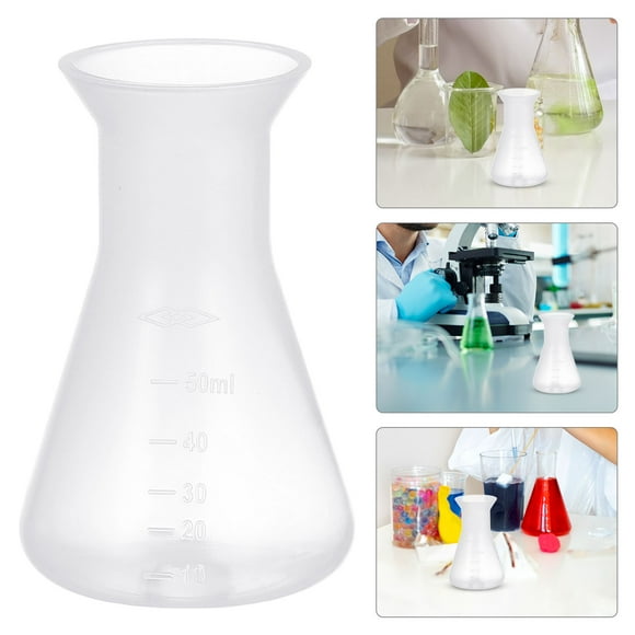 unbranded 5Set Plastic Beaker Set Conical Flask for Applications