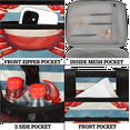 thumbnail image 4 of Herdesigns Crab Insulated Large Lunch Bag Lunchbox Reusable Leakproof Cooler Bags with Shoulder Strap for Adult Men Women Work Picnic, 4 of 7